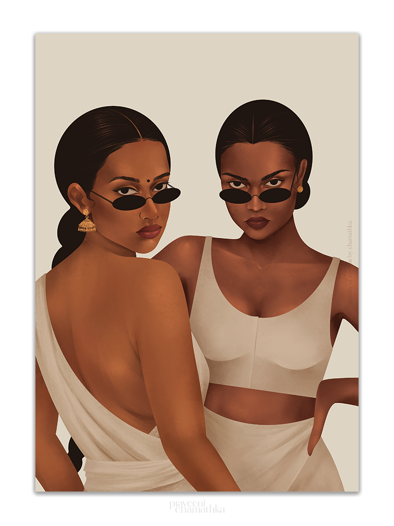 Sarala & Nirmala - Art Print